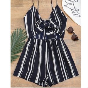 Striped romper